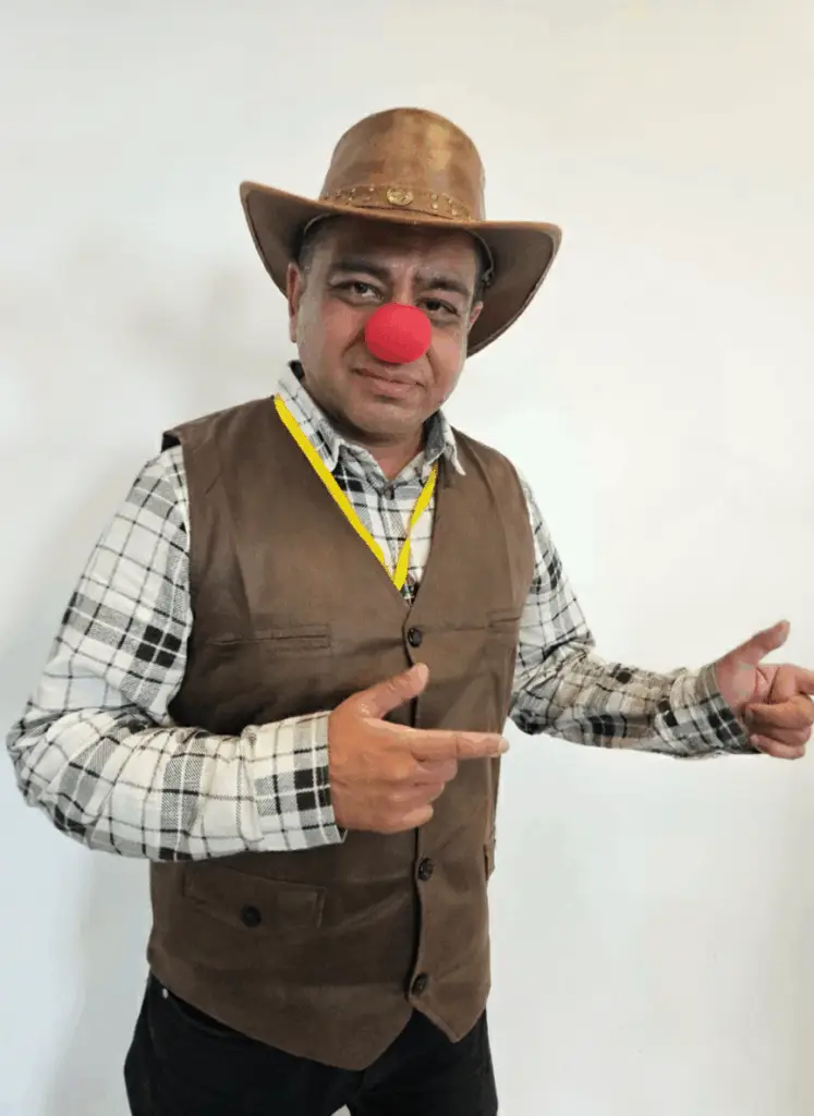 Clowning Fractional CFO, NED and Entrepreneur in clown outfit